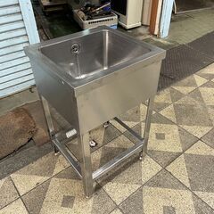 １槽シンク　500×460×800 BG無し　厨房機器　業務用　中古