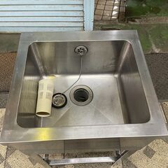 １槽シンク　500×460×800 BG無し　厨房機器　業務用　中古の画像