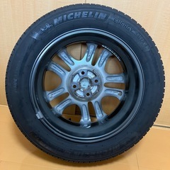デミオ純正　アルミホイール１本（キズ多い）　19年製ミシュランタイヤ（キズあり）付　の画像