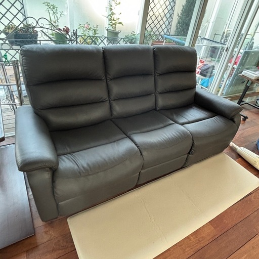 美品　ニトリ　電動　3人がけ　ソファ