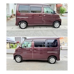 ダイハツアトレーワゴン  カスタムターボRSリミテッド平成24年 車検9年3月まで　 パワースライドドア バックカメラ ナビ　 TV  禁煙車　 不具合車の画像