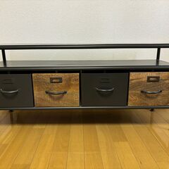 テレビボード　インダストリアル　IRON WOODEN TV B...