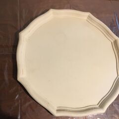 元は1100円 (株)パル　洋風トレー・お盆　コップの様な丸い痕跡や汚れ塗料剥がれダメージ傷ありの画像