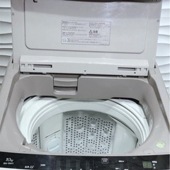 (送料無料) 2020年 極美品 10kg 洗濯機 HITACHI ビートウォッシュ つけ置きナイアガラビート洗浄 ③の画像