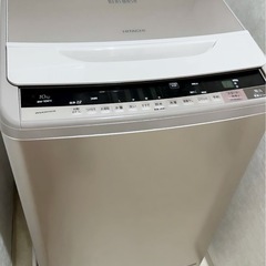 (送料無料) 2020年 極美品 10kg 洗濯機 HITACHI ビートウォッシュ つけ置きナイアガラビート洗浄 ③の画像