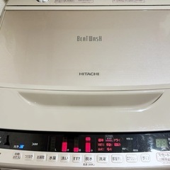 (送料無料) 2020年 極美品 10kg 洗濯機 HITACHI ビートウォッシュ つけ置きナイアガラビート洗浄 ③の画像