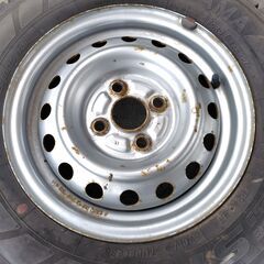 ★トヨタ純正 スチールホイール 13×5J ＋39？ 4穴 PCD100 ハブ径約54mm プロボックス サクシード？★ヨコハマ プロフォース スタッドレス SY01 165R13 6PR LT スタッドレス★4本セット★の画像