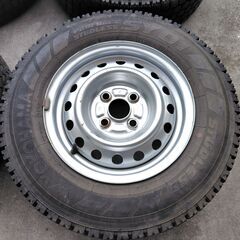 ★トヨタ純正 スチールホイール 13×5J ＋39？ 4穴 PCD100 ハブ径約54mm プロボックス サクシード？★ヨコハマ プロフォース スタッドレス SY01 165R13 6PR LT スタッドレス★4本セット★の画像