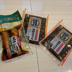 お取引き中　食品葉唐きゅうり2個、たまり漬けセット