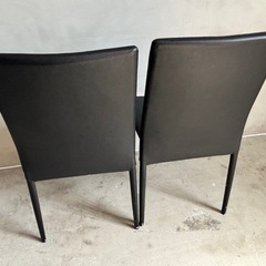 ニトリ ダイニングチェア 2客 スタッキングチェアの画像