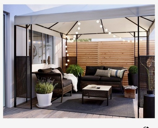 今週まで値下げ　IKEA アッメロー ガゼボ　庭　ガーデニング　未開封　大幅値下げ中　 ガーデン テント 庭 パラソル　　テント