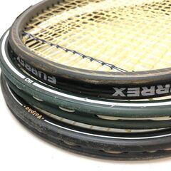 ss7550 硬式テニスラケット 3本セット ヘッド JANE PRO プリンス トーナメントグラファイト シリーズ110 ヴォルファ V-701 ラケット まとめ売り 男性向け？ ソフトケース付 テニスラケットの画像