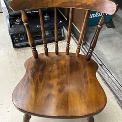 A2505-586 飛騨の家具 ダイニングチェア キズ汚れ有り