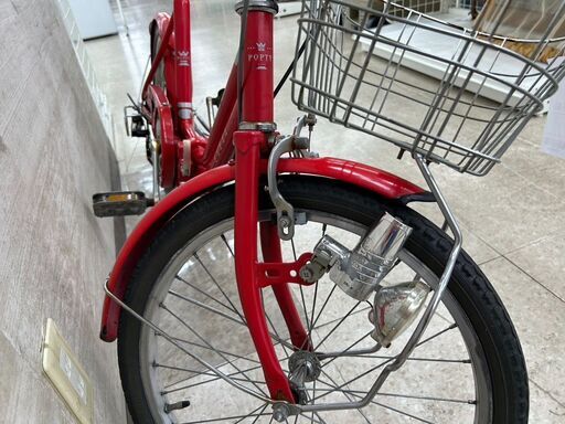 ☆ジモティ割あり☆TJ11679 POPTY 折りたたみ自転車 20インチ 赤