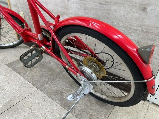 折りたたみ自転車 レッド