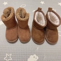 キッズムートンブーツ 2足セット