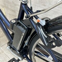 ★ジモティ割あり★TJ11681 BRIDGESTONE 電動自転車 27インチ 紺色 クリーニング済みの画像