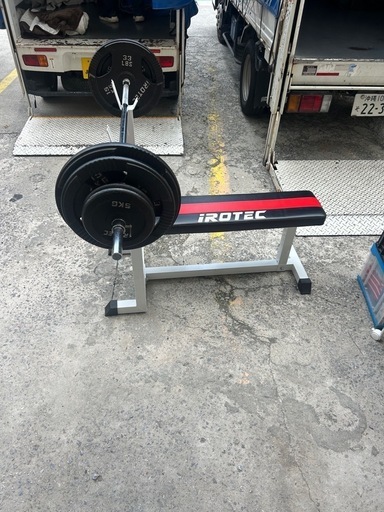 【ベンチプレスセット　80kg】【iROTEC】【管理番号12005】伊