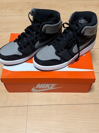 美品　エアジョーダン1 AJ1 KO HIGH OG ブラックシャドーグレー　27.0cm