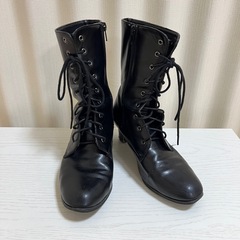 編み上げブーツ　レースアップブーツ　23,5cm
