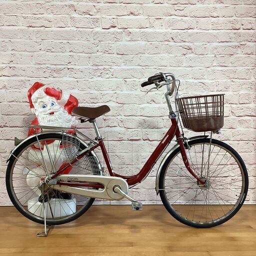 h*a様 中古美品ブリヂストン軽量アルミ自転車〓アルミーユ☆26★ベージュ※配達 中古美品ブリヂストン軽量アルミ自転車〓アルミーユ☆26☆ベージュ