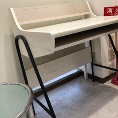 SHIRAIワークデスクナチュラル×ブラック【トレファク堺福田店】の画像