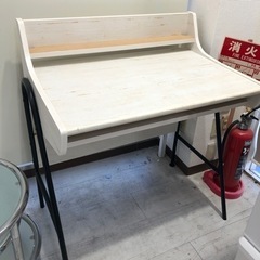 SHIRAIワークデスクナチュラル×ブラック【トレファク堺福田店】