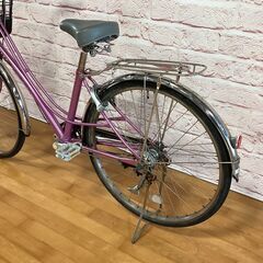【大人用】整備済中古自転車 ブリヂストン 26型ロココ ピンク色 <自転車のオオムラ 静岡店>の画像