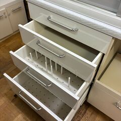 【ジャングルジャングル深井店】★システムキッチンボード 両面 パモウナ キッチン家具 家具 クリーニング済 堺市 深井 【FU2339】の画像