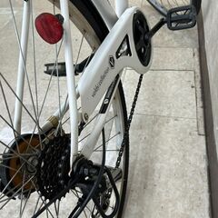 ★ジモティ割あり★TJ11689 voldy.collection 自転車　一般 27インチ 白 クリーニング済みの画像