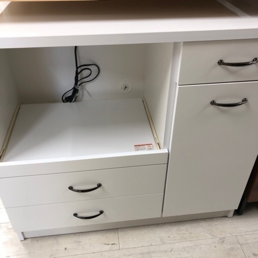 永野家具キッチンカウンターホワイト【トレファク堺福田店】