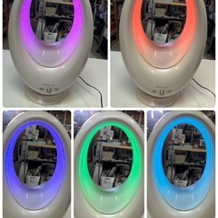 ルミノエアー WS-007-WH イルミネーション / アロマ機能付 扇風機 リモコン付き 動作確認済み 首振り使えません 中古品 ①の画像