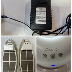 ルミノエアー WS-007-WH イルミネーション / アロマ機能付 扇風機 リモコン付き 動作確認済み 首振り使えません 中古品 ①の画像