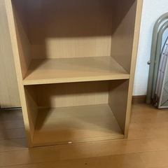 2段カラーボックス