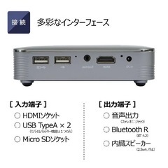 Canon ミニプロジェクター C13W（バッテリー内蔵・三脚付き）の画像