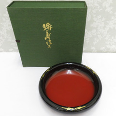 骨董・民芸品 輪島塗 沈金 菓子鉢 平鉢 大鉢 菓子器 漆器 漆...