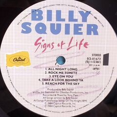 ビリー・スクワイア　Billy Squier　LPレコードセット　「サインズ　オブ　ライフ/LIVE！＆MORE」の画像