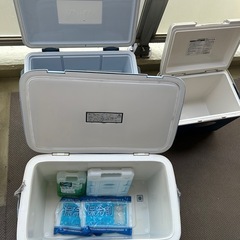 決まりました！　クーラーボックス3個セット+保冷剤