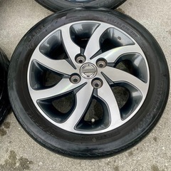 軽自動車に‼️14インチアルミホイール‼️タイヤ交換できます‼️の画像