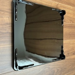 骨董品　漆塗　高級角お盆　の画像