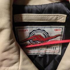 最終値下げ！激レア！AVIREX！ペイント革ジャン！の画像