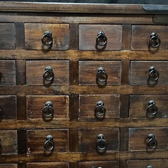 古い家具　レトロ　貴重　薬入れ　飾り棚の画像