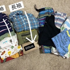 110cm長袖半袖半ズボン