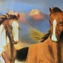 馬の絵画（中古美品
）の画像