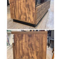 YAMADASELECT(ヤマダセレクト）テレビ台 ローボード TV台 横幅100cm奥行39.5cm高さ39cm YKC1000D 定価26,180円 ダークブラウン ★買取帝国 志木店の画像