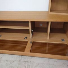 J8494 TV台 1700ハイTVボード オークライフ クリーニング済み【リユースのサカイ柏店】　の画像