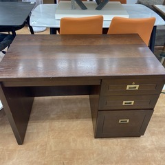 domani デスク　ブラウン