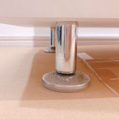 デザインラック白　ホワイト×シルバーの画像