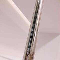 デザインラック白　ホワイト×シルバーの画像