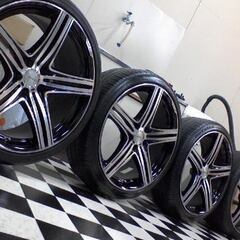 TPMS対応!!正規WALD☆純ツラ狙い仕様!!21in☆レクサスLEXUS/LS460LS600hLS500hLC500/BMWE60E61F10F11F06F12F13E65E66E63E64Z8F01F02X1X3X5の画像